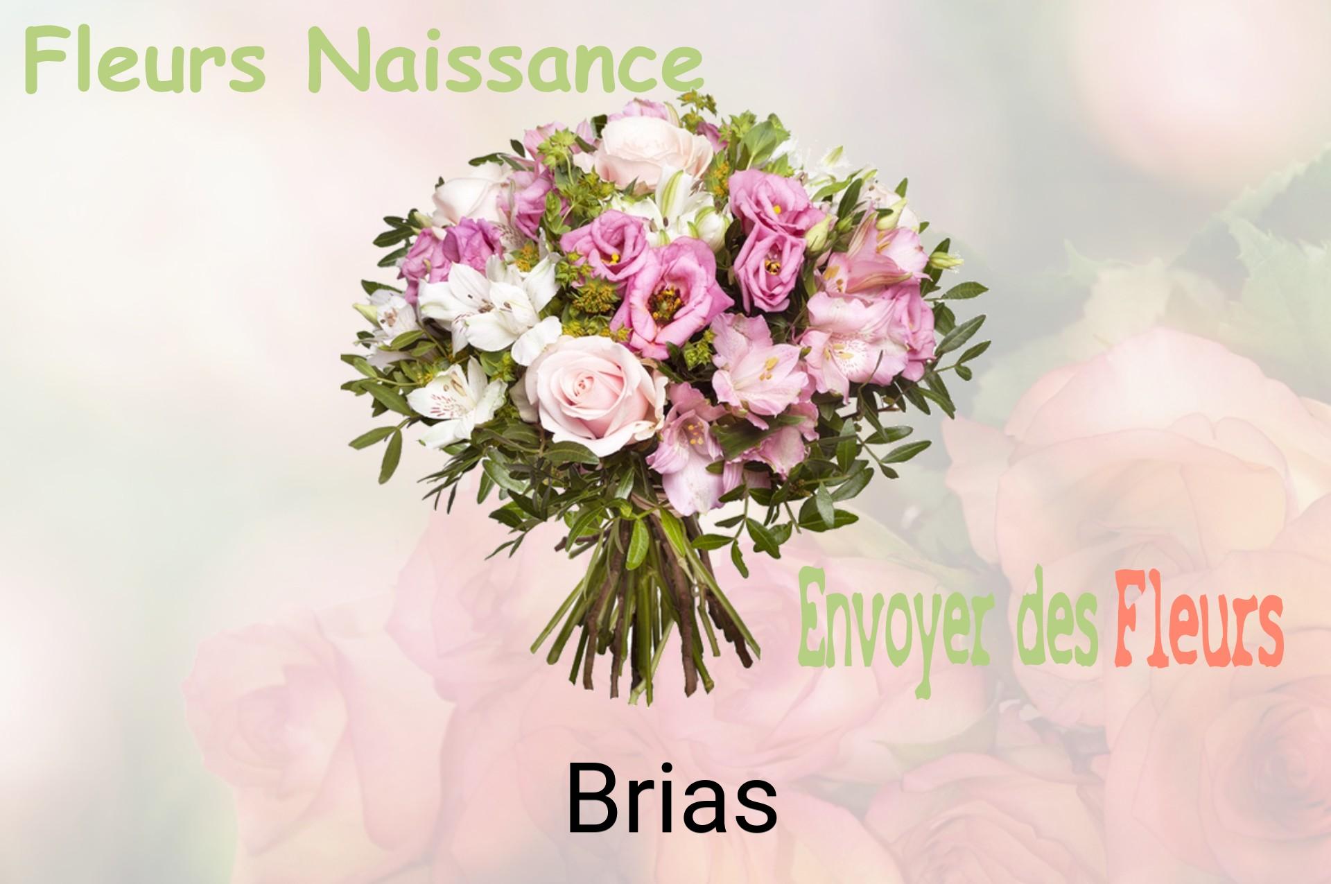 Bouquet de fleurs de naissance livré à Brias